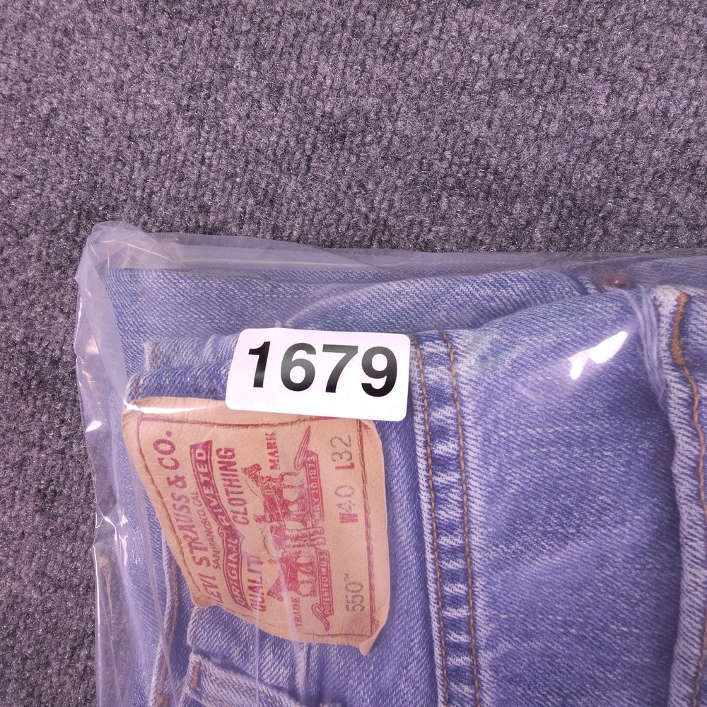 Vintage Levi's Jeans Mens 40x32 (38x31) Blue Denim 550 Relaxed Y2K Baggy - Picture 13 of 13